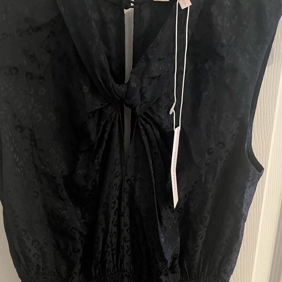 Rebecca Taylor jumpsuit black hearts silk NWT small - Picture 5 of 16